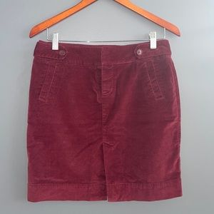 American Eagle Pencil Mini Skirt Red Velvet  Women's 2